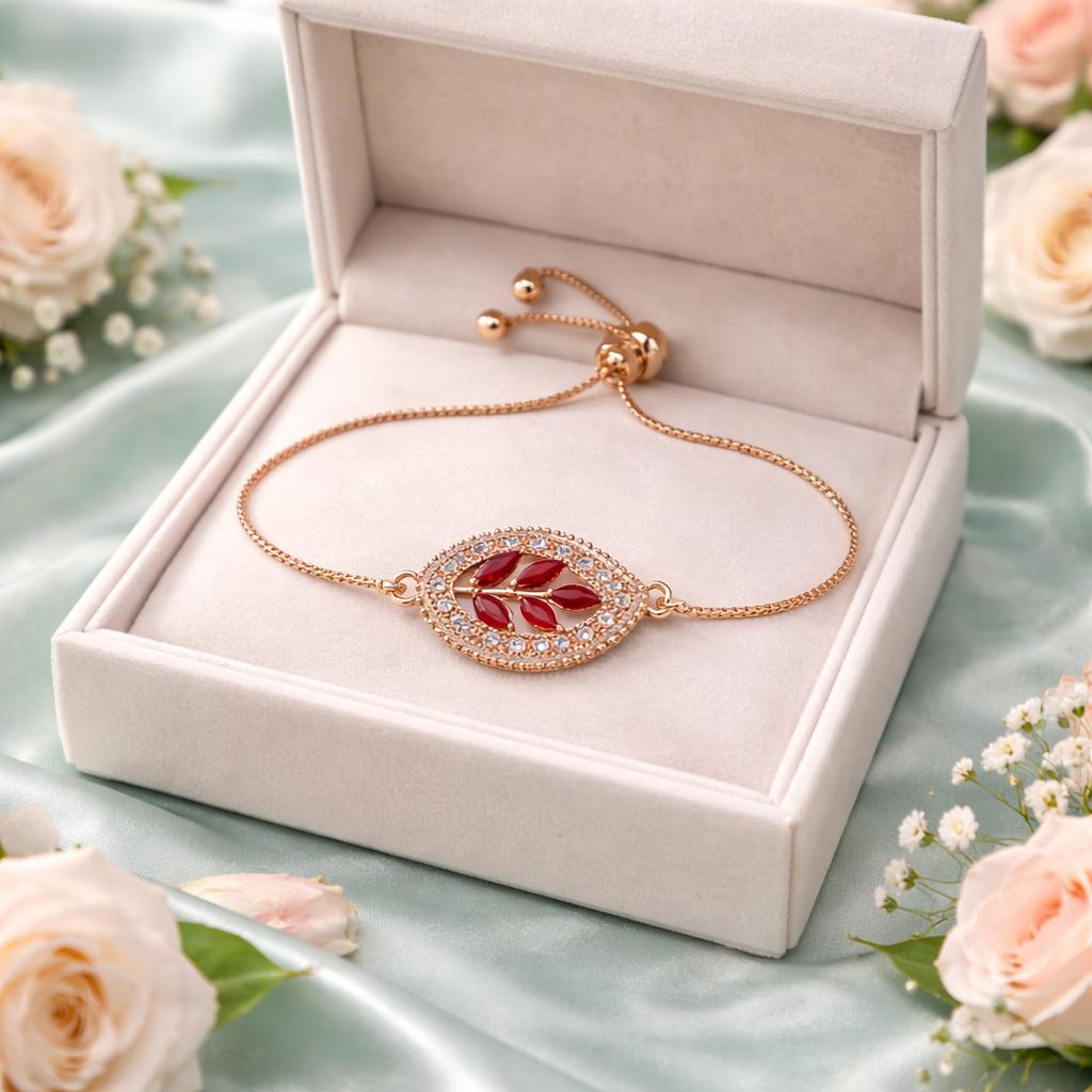 Adjustable Bracelet-246 (Maroon)