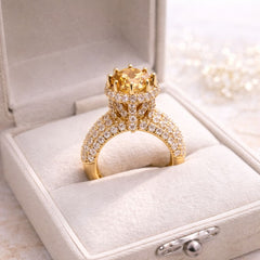 Zircon Ring-240 (Golden)