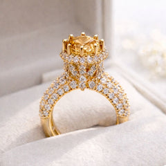 Zircon Ring-240 (Golden)