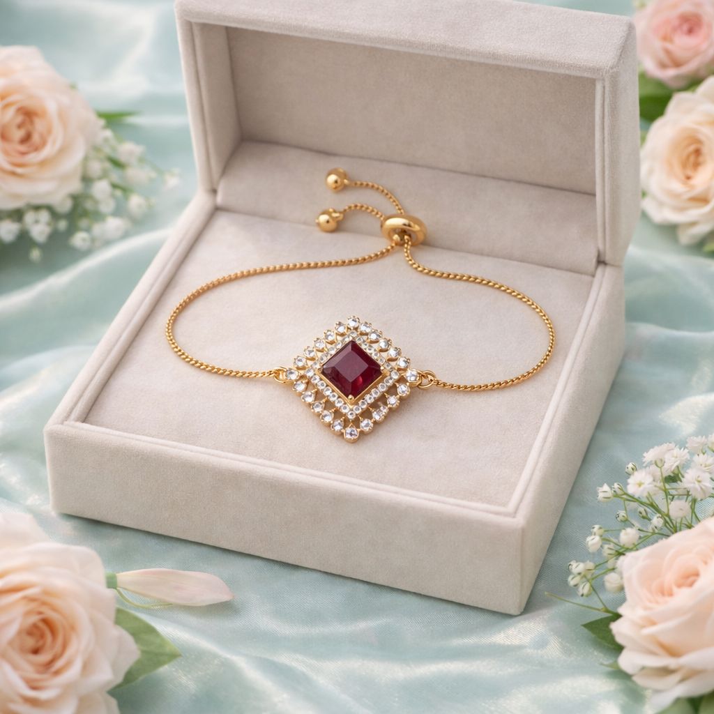 Adjustable Bracelet-256 (Maroon)