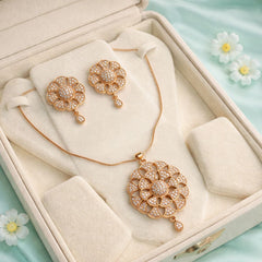 Zircon Locket Set-146 (Golden)