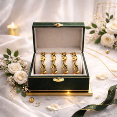 Gold Bangles-135 (4-Bangles) (Black)