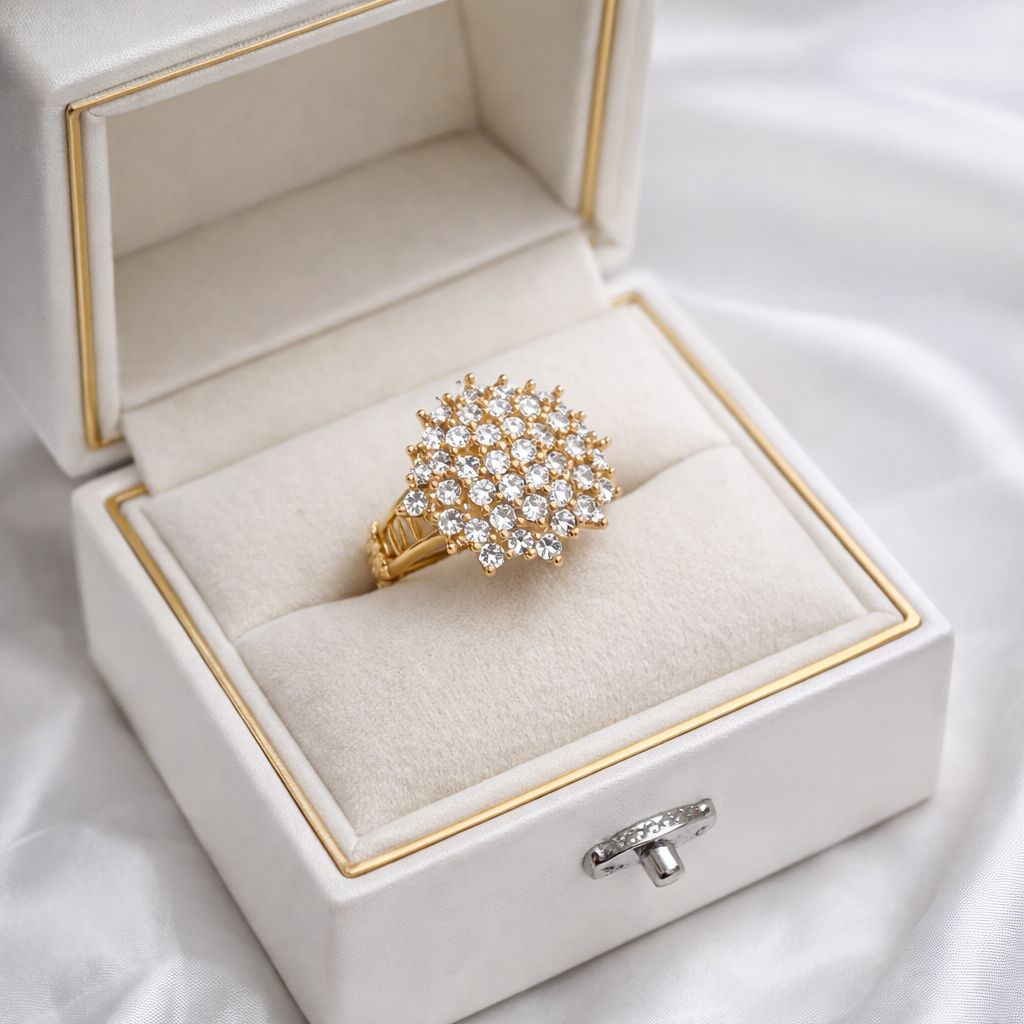 Zircon Ring-267 (Golden)