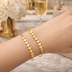 Adjustable Adult Bangle-112 (Golden)