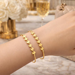 Adjustable Adult Bangle-113 (Golden)