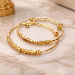 Adjustable Adult Bangle-110 (Golden)