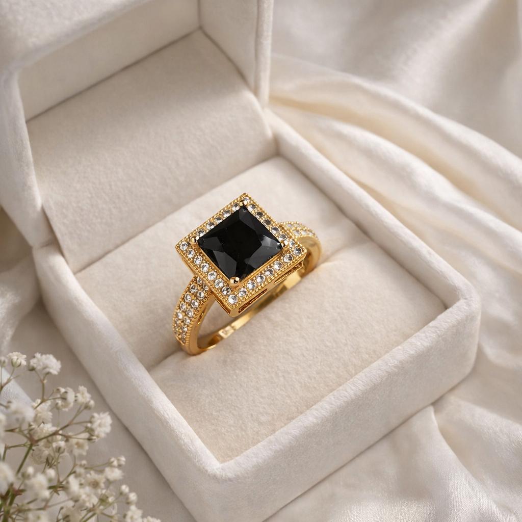 Zircon Ring-265 (Black)