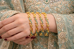 Gold Bangles-135 (4-Bangles) (Ferozi)