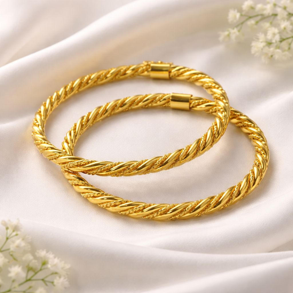 Gold Bangles-139 (Golden)