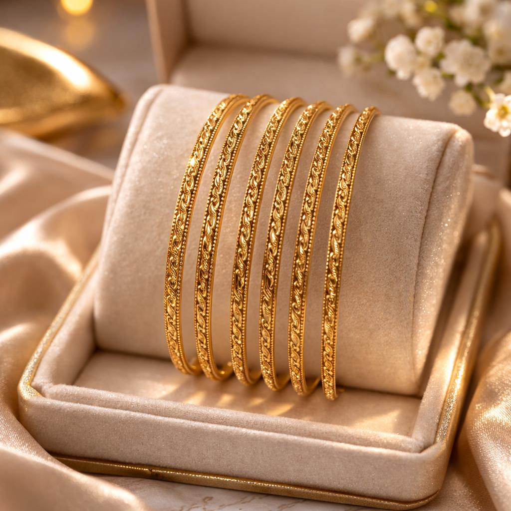 Gold Bangles-141 (Golden)