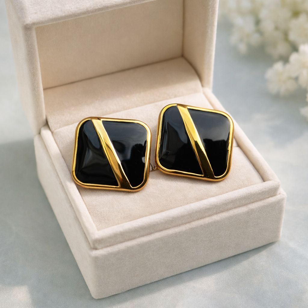 Meena Fancy Studs-204 (Black)