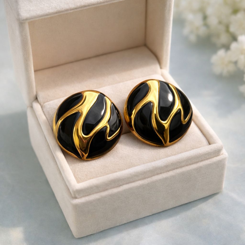 Meena Fancy Studs-207 (Black)