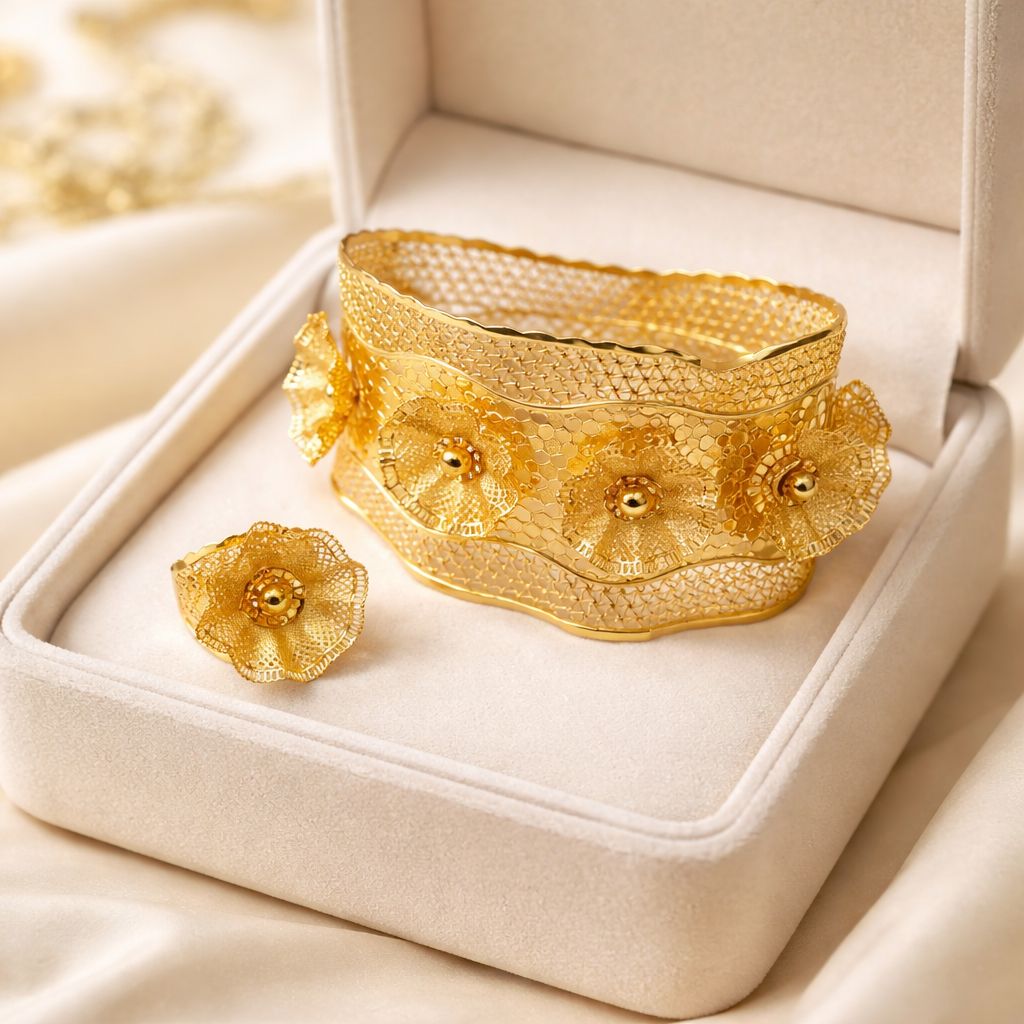Madrasi Kara & Ring-26 (Golden)