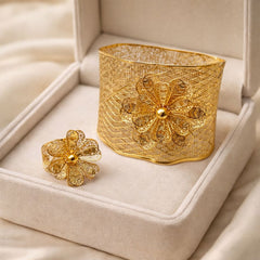 Madrasi Kara & Ring-24 (Golden)