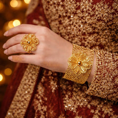 Madrasi Kara & Ring-24 (Golden)