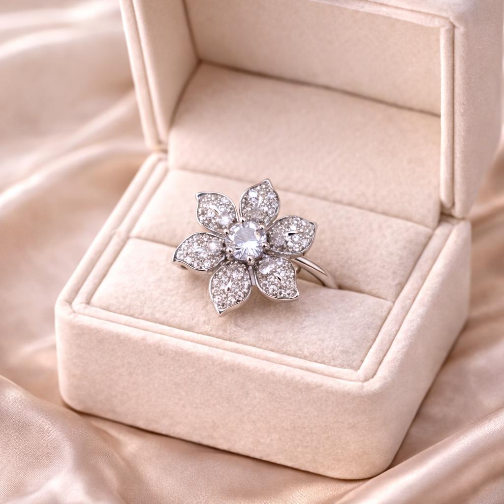 Zircon Ring-293 (Silver)