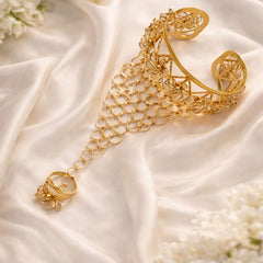 Gold Plated Angla Kalai Bracelet-21 (Golden)