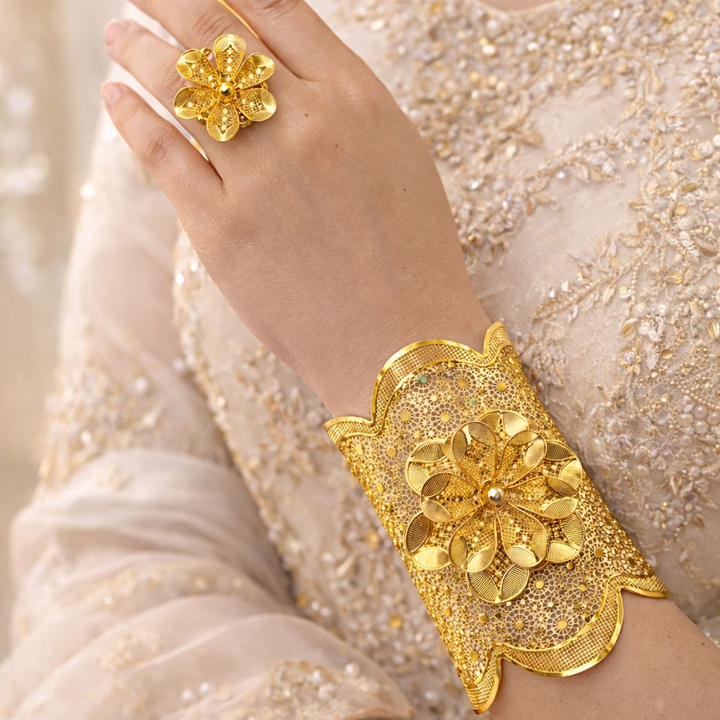 Madrasi Kara & Ring-27 (Golden)
