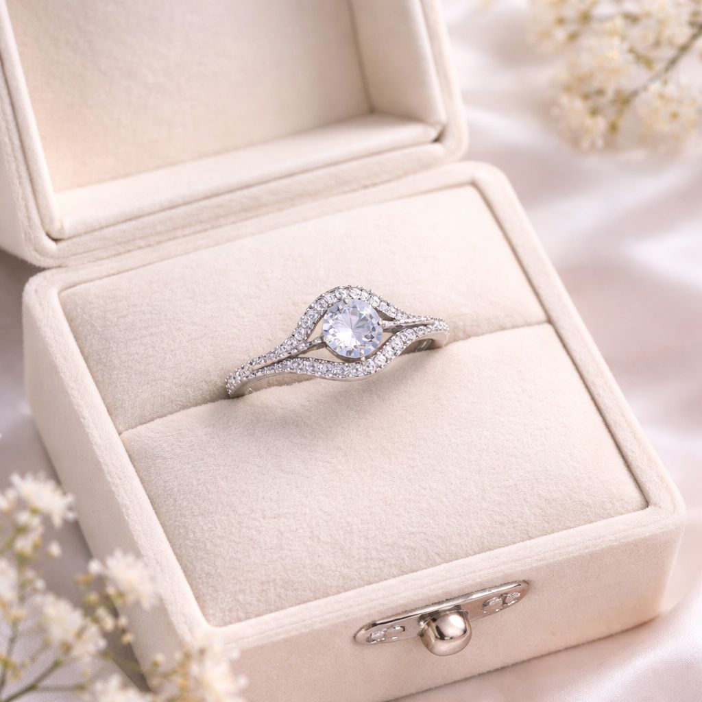 Zircon Ring-318 (Silver)