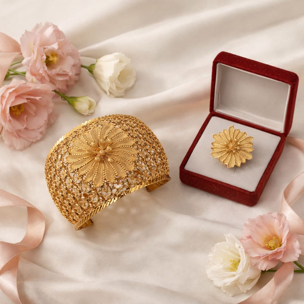 Madrasi Kara & Ring-28 (Golden)