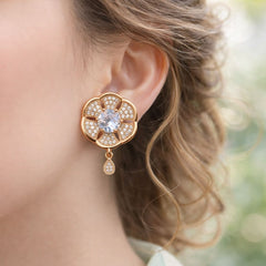 Zircon Earring-154 (White)
