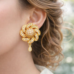 Zircon Earring-157 (Golden)