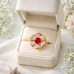 Zircon Ring-287 (Maroon)