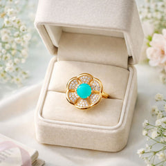 Zircon Ring-287 (Mint Green)
