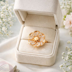 Zircon Ring-288 (Golden)