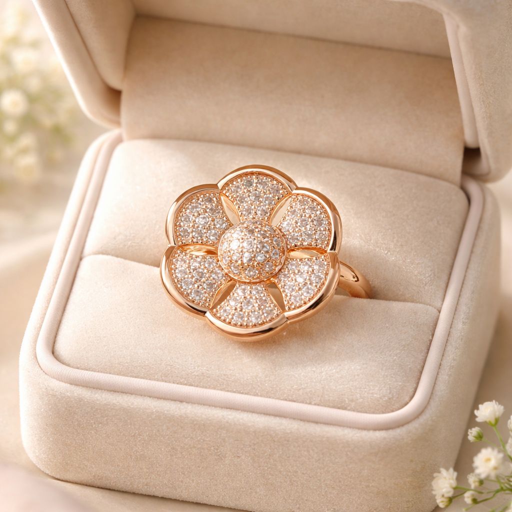 Zircon Ring-287 (Golden)