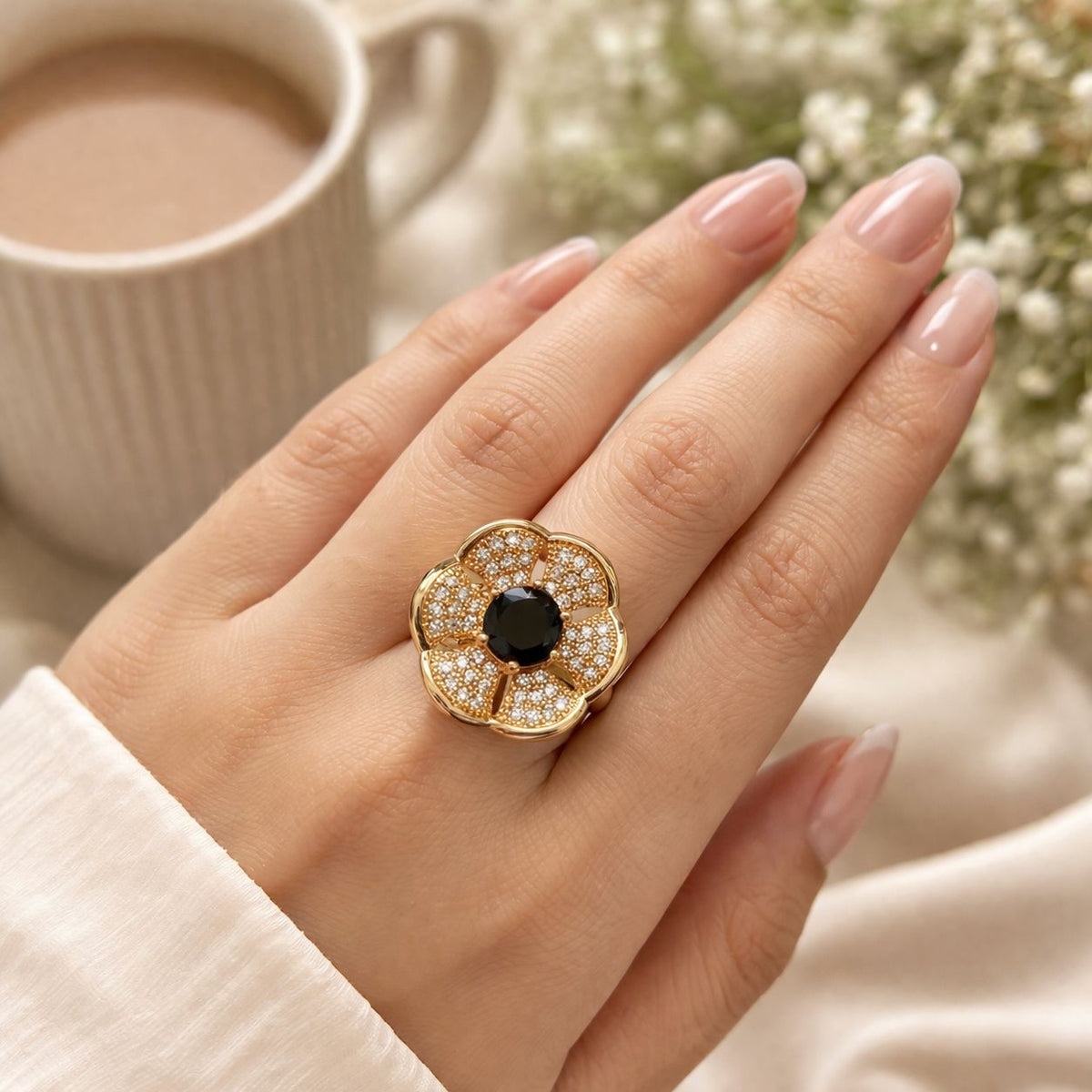 Zircon Ring-287 (Black)