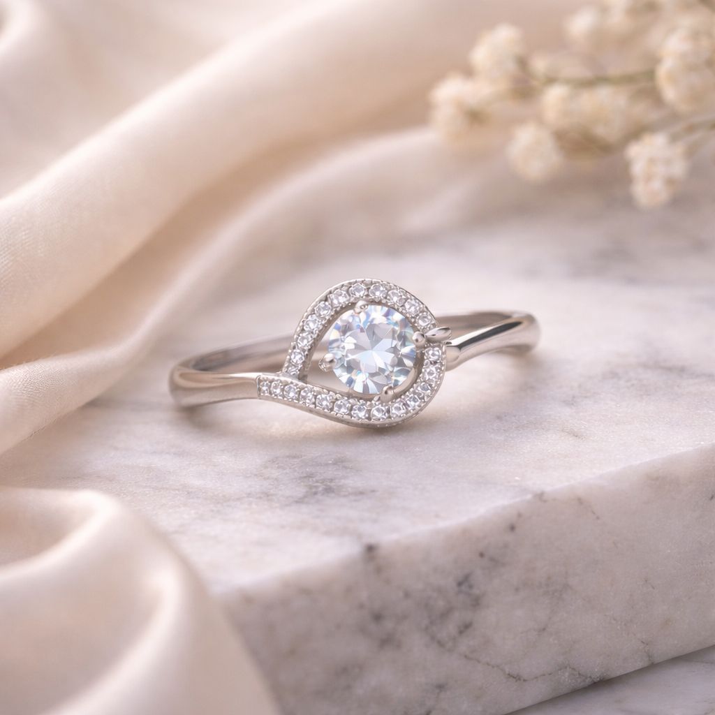 Zircon Ring-338 (Silver)