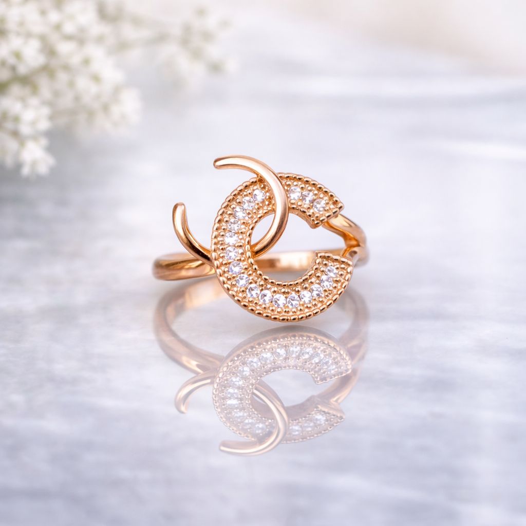 Zircon Ring-343 (Golden)