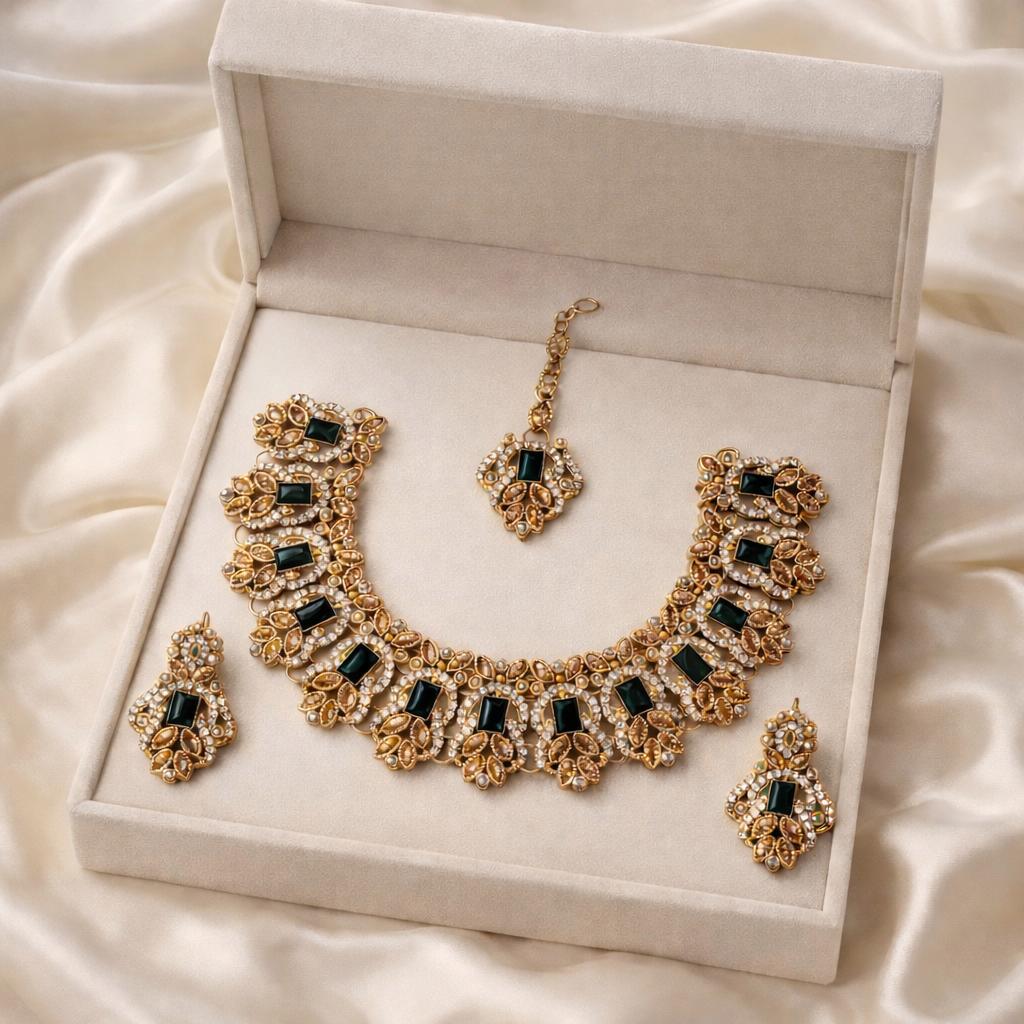 DIANA Zircon Set(Black)