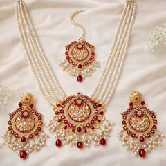 Raima Rani Mala Set (Maroon)