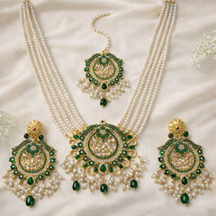 Raima Rani Mala Set (Green)