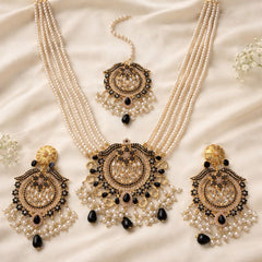 Raima Rani Mala Set (Black)
