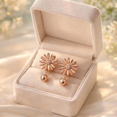Zircon Earring-165 (Rose Gold)