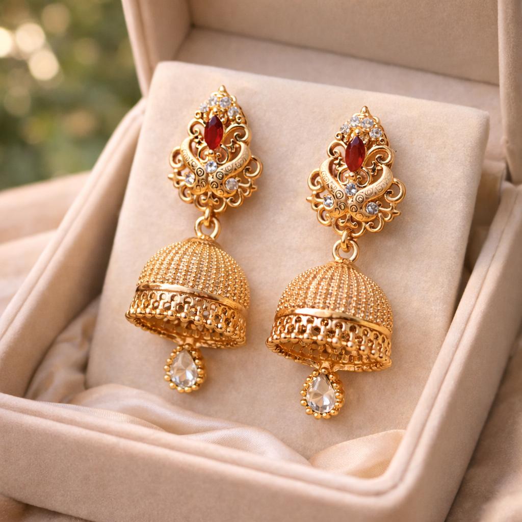 Fancy Jhumka-90 (Maroon)