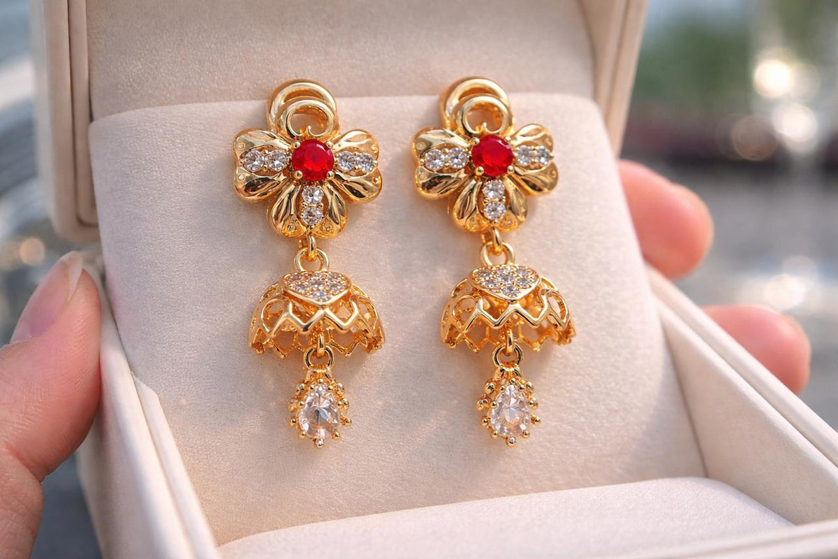 Fancy Jhumka-86 (Maroon)
