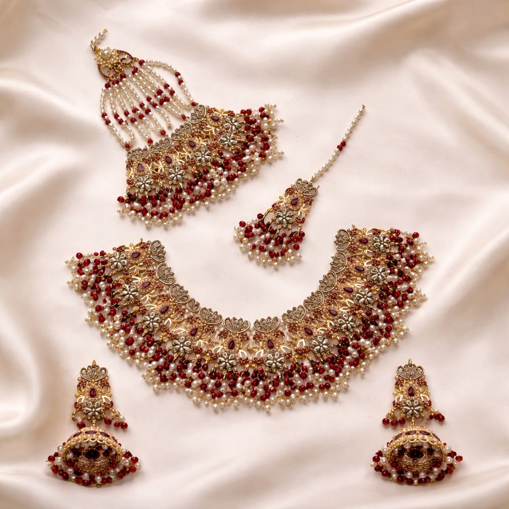 RUHI SET (Maroon)