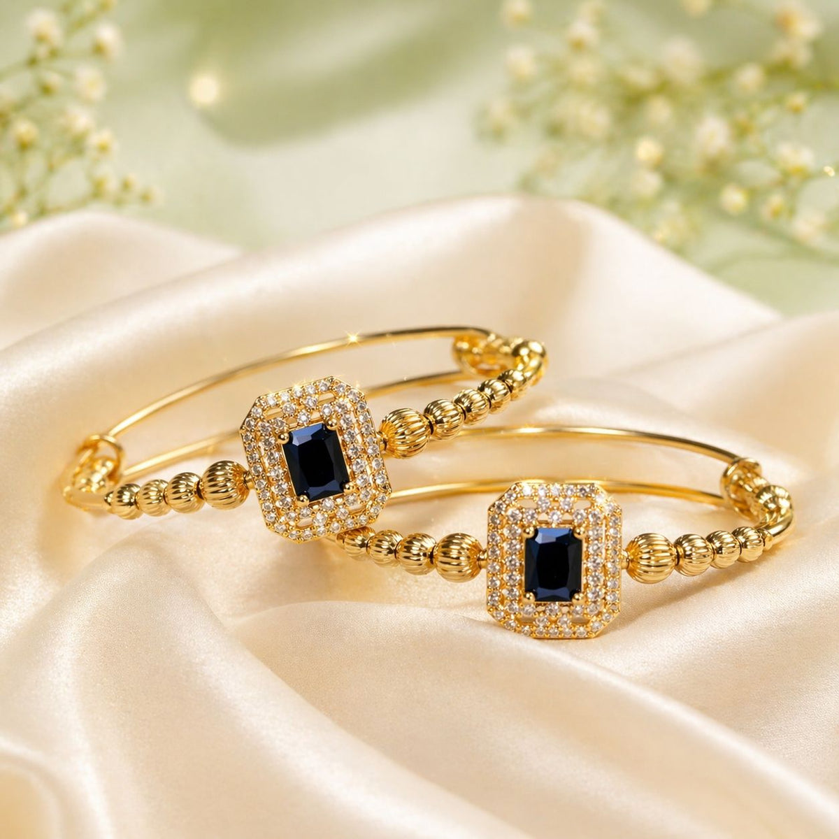 Adjustable Kashmiri Bangle-117 (Black)