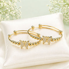 Adjustable Kashmiri Bangle-118 (Golden)