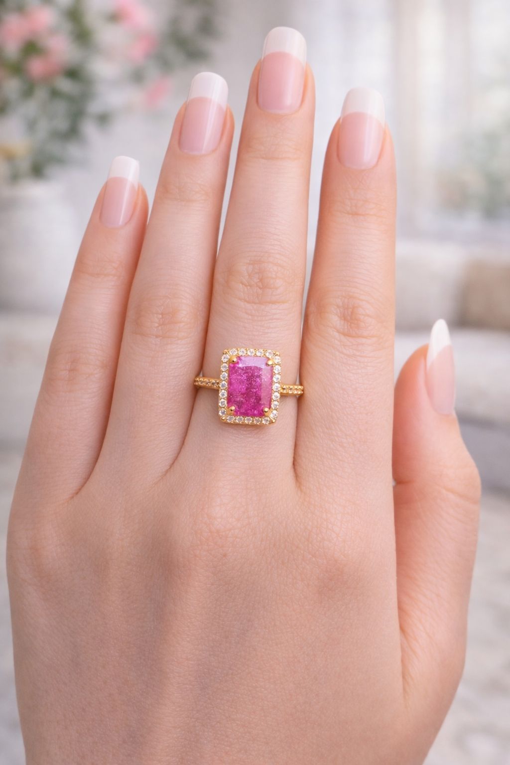Zircon Ring-346 (Pink)