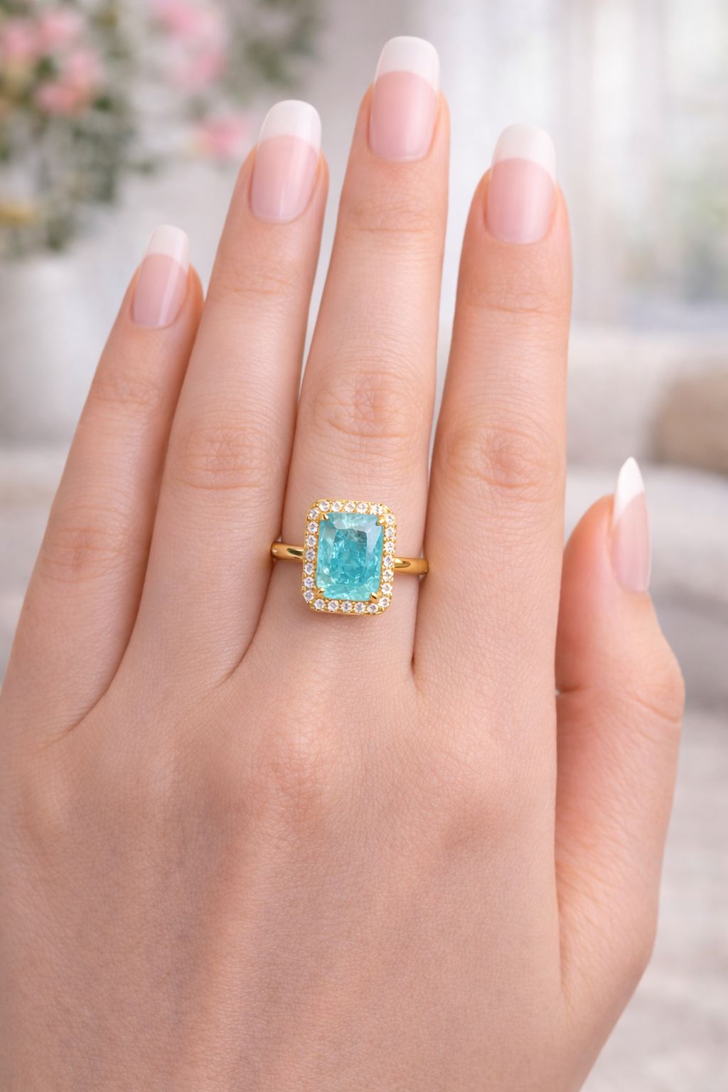 Zircon Ring-346 (Mint Green)