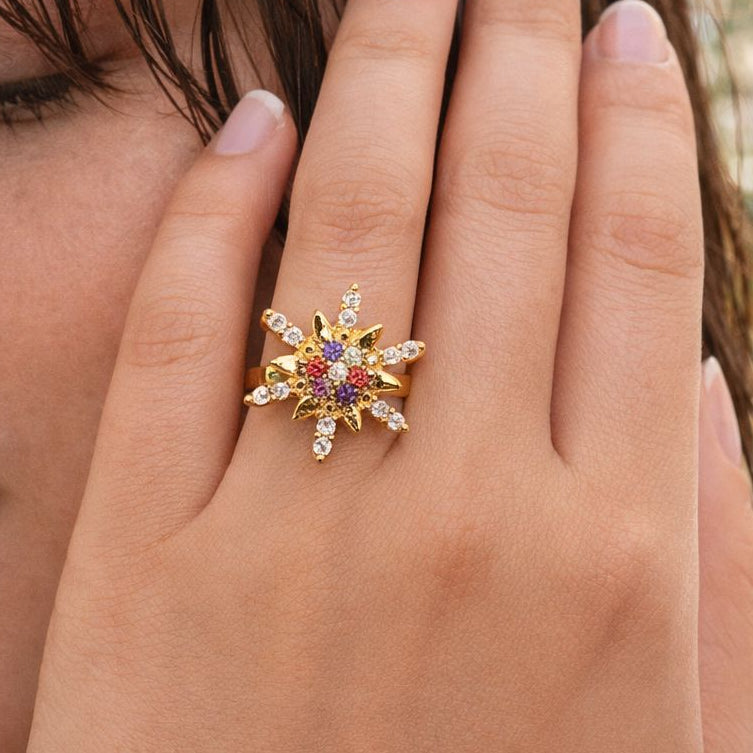 Zircon Ring-347 (Multi)