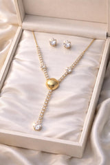 Zircon Locket Set-162 (Golden)