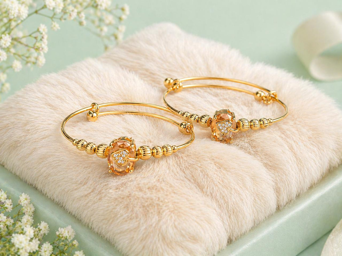 Adjustable Kashmiri Bangle-123 (Golden)