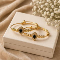 Adjustable Kashmiri Bangle-128 (Black)