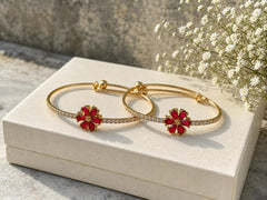 Adjustable Kashmiri Bangle-130 (Maroon)